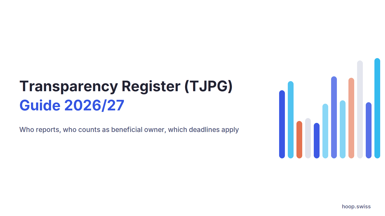 Overview of the reporting deadlines for the Swiss transparency register
